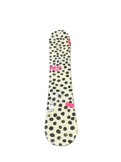 Used Burton SOCIAL Womens Snowboard Only Black And Tan 142 cm