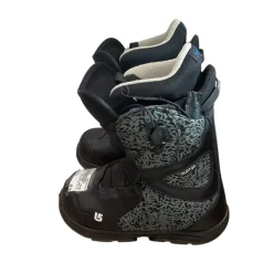 Used Burton SPEED ZONE GROM SZ 6 Boys Snowboard Boots Black Junior 06