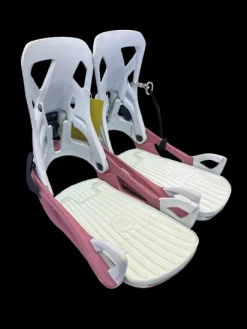 Used Burton STEP ON Womens Binding Only Pink And White MD
