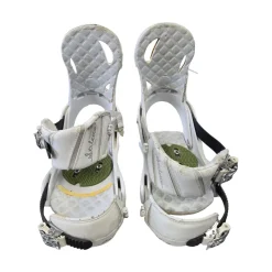 Used Burton STILETTO SZ MD Womens Binding Only White MD