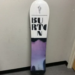 Used Burton STYLUS Womens Snowboard Only White And Purple 138 cm