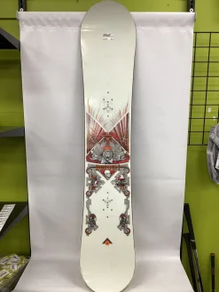 Used Burton THE WHITE COLLECTION Boys Snowboard Only White 150 cm