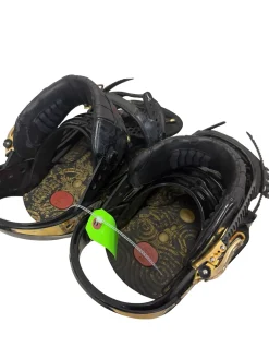 Used Burton TRIAD est Mens Snowboard Bindings Black LG