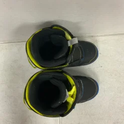 Used Burton ZIPLINE BOA Boys Snowboard Boots Black Junior 06