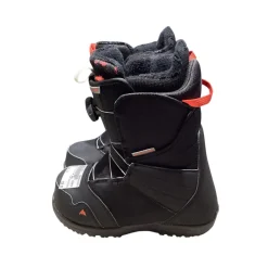 Used Burton ZIPLINE BOA Boys Snowboard Boots Black Junior 04
