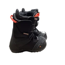 Used Burton ZIPLINE BOA Boys Snowboard Boots Black Junior 04