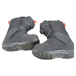 Used Burton ZIPLINE BOA YTH SB BOOTS Boys Snowboard Boots Black Youth 06.0