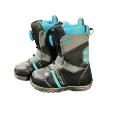 Used Burton ZIPLINE Boys Snowboard Boots Black Junior 04