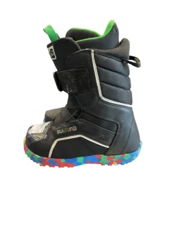 Used Burton ZIPLINE SZ 5 Boys Snowboard Boots Black Junior 05