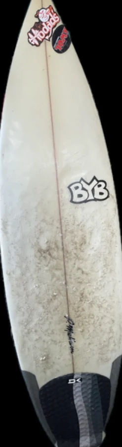 Used BYB STUMP Surfboard White 5Ft 10In