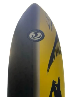 Used California Board Co 74 FISH Surfboard Yellow And Grey 6Ft 2In
