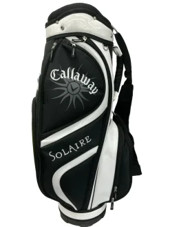 Used Callaway SOLAIRE 9-WAY Womens Stand Bag Black And White