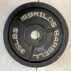Used Cap Barbell Olympic Plate Black 35 lb