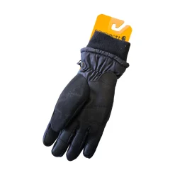 Used Carhartt WATERPROOF WINTER GLOVE Outerwear Womens Gloves Black MD
