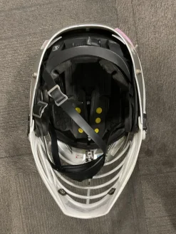 Used Cascade R HELMET Lacrosse Helmet Silver Fits all