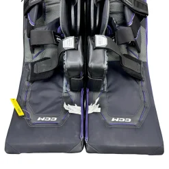 Used CCM AXIS 2 Goalie Leg Pads Senior Purple 35