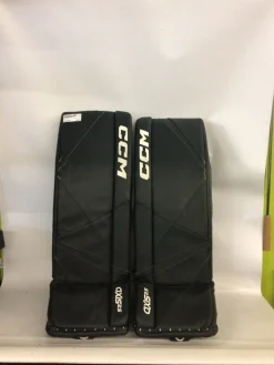 Used CCM AXIS 2.5 Goalie Leg Pads Junior Black 29"