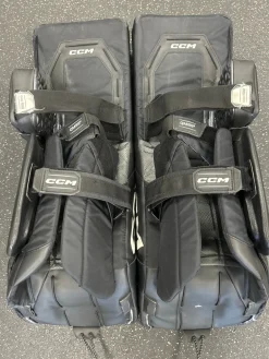 Used CCM AXIS 2.9 Goalie Leg Pads Senior Black 34"+1