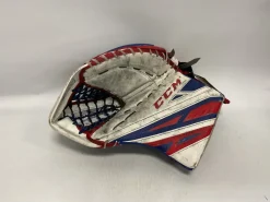 Used CCM CCM SR GOALIE CATCHER Senior Goalie Catcher White/Red/Navy