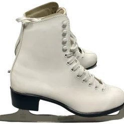 Used CCM CHAMPION DELUXE WomensFigure Skate White Senior 6