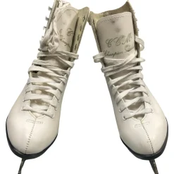 Used CCM CHAMPION DELUXE WomensFigure Skate White Senior 6