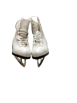 Used CCM CHAMPION DELUXE Girls Figure Skate White Junior 01