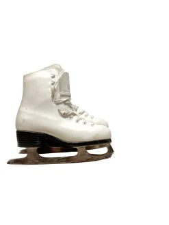 Used CCM CHAMPION DELUXE Girls Figure Skate White Junior 01