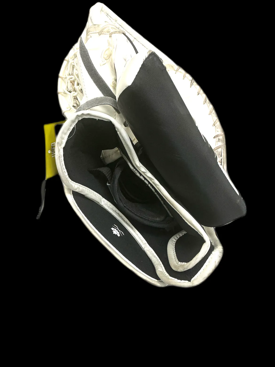 Used CCM E FLEX 5.5 Senior Goalie Catcher White