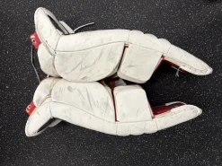 Used CCM E3.5 Goalie Leg Pads Senior White 33