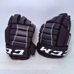 Used CCM EDGE Youth Gloves Black 9