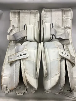 Used CCM EFLEX 5.9 Goalie Leg Pads Inter White 31