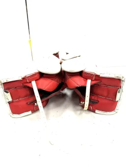 Used CCM EFLEX 4.5 Goalie Leg Pads Junior White 28