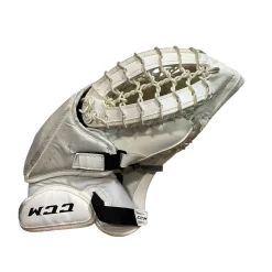 Used CCM EFLEX 5.5 JR GLOVE Junior Goalie Catcher White