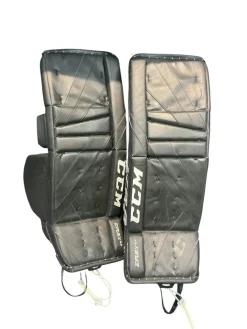 Used CCM EFLEX5.9 Goalie Leg Pads Inter Black 32