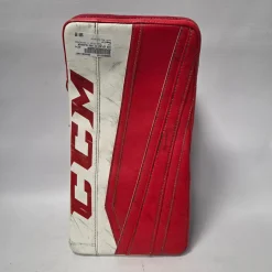 Used CCM EFLEX II PRO BLOCKER Senior Goalie Blocker Red And White