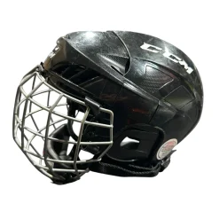 Used CCM FL40 NO CERT Helmet Cage Combo Black SM