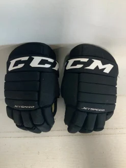 Used CCM FT485 Junior Gloves Black 10