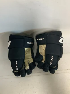 Used CCM FT485 Junior Gloves Black 10