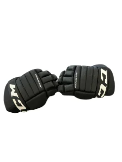 Used CCM JET SPEED Youth Gloves Black 8