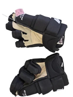 Used CCM LTP Junior Gloves Black 12