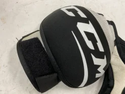 Used CCM LTP Junior Shoulder Pads White And Black SM