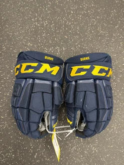 Used CCM PRO Senior Gloves Navy Blue 14