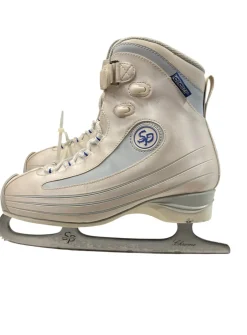 Used CCM SP 200 SZ 8.5 Womens Softboot Skate White Senior 8.5