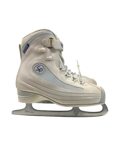 Used CCM SP 200 SZ 8.5 Womens Softboot Skate White Senior 8.5