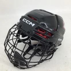 Used CCM TACKS 70 SR SM CAGE COMBO HELMET Helmet Cage Combo Black SM