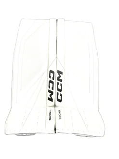 Used CCM TACKS GOALIE PADS Goalie Leg Pads Senior White 34