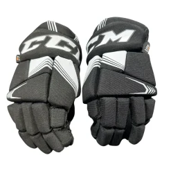 Used CCM TACKS Junior Gloves Black 9