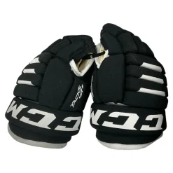 Used CCM TACKS 4R2 Youth Gloves Black 9"