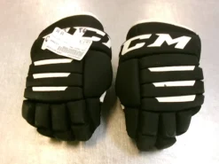 Used CCM TACKS 4R2 Youth Gloves Black 8"