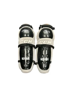 Used CCM TACKS Referee Shin Guards 16"